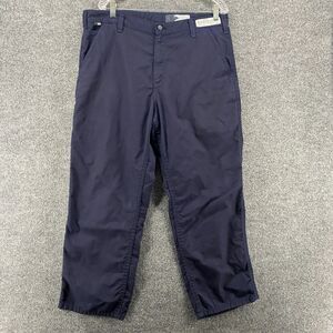 Carhartt Mens‎ FR Pants 36x28 Blue Flame Resistant Cargo Straight CAT 2 Workwear